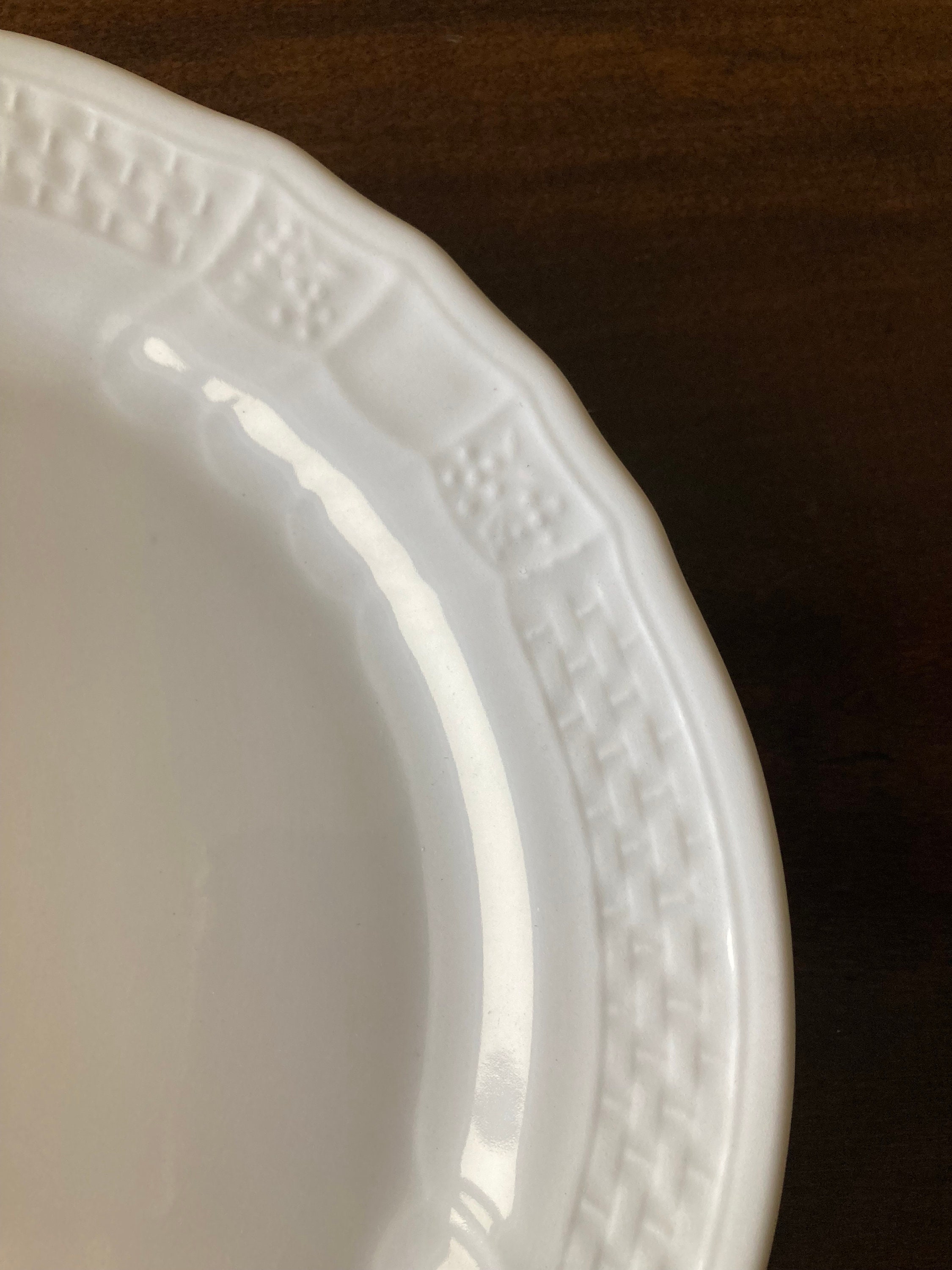 Renaissance White by Mikasa Crescent Salad Plate Etsy UK