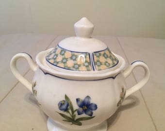 Noritake Sonoma treillis sucrier avec couvercle