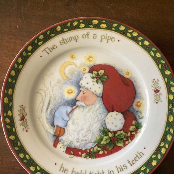 A Christmas Story by Portmerion Salad Plate: The Stump of a Pipe