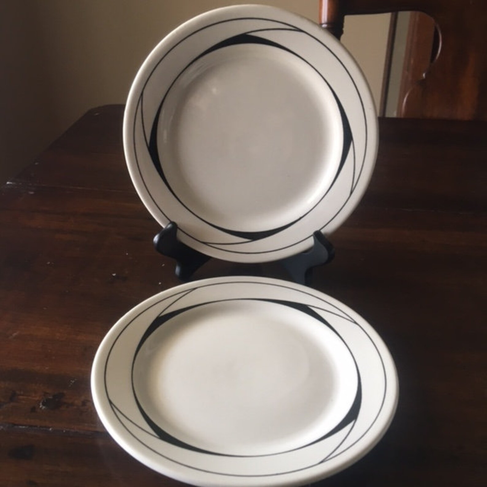 Oxford Pattern OXF9 two Bread and Butter Plates Etsy