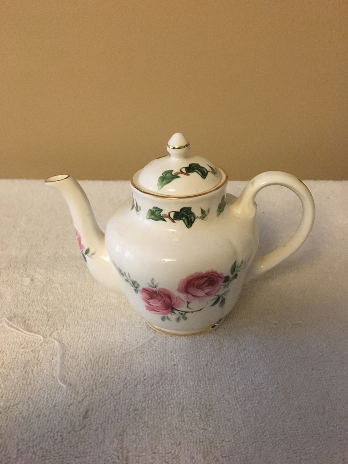 Golden Crown Fine Bone China Teapot and Lid Etsy