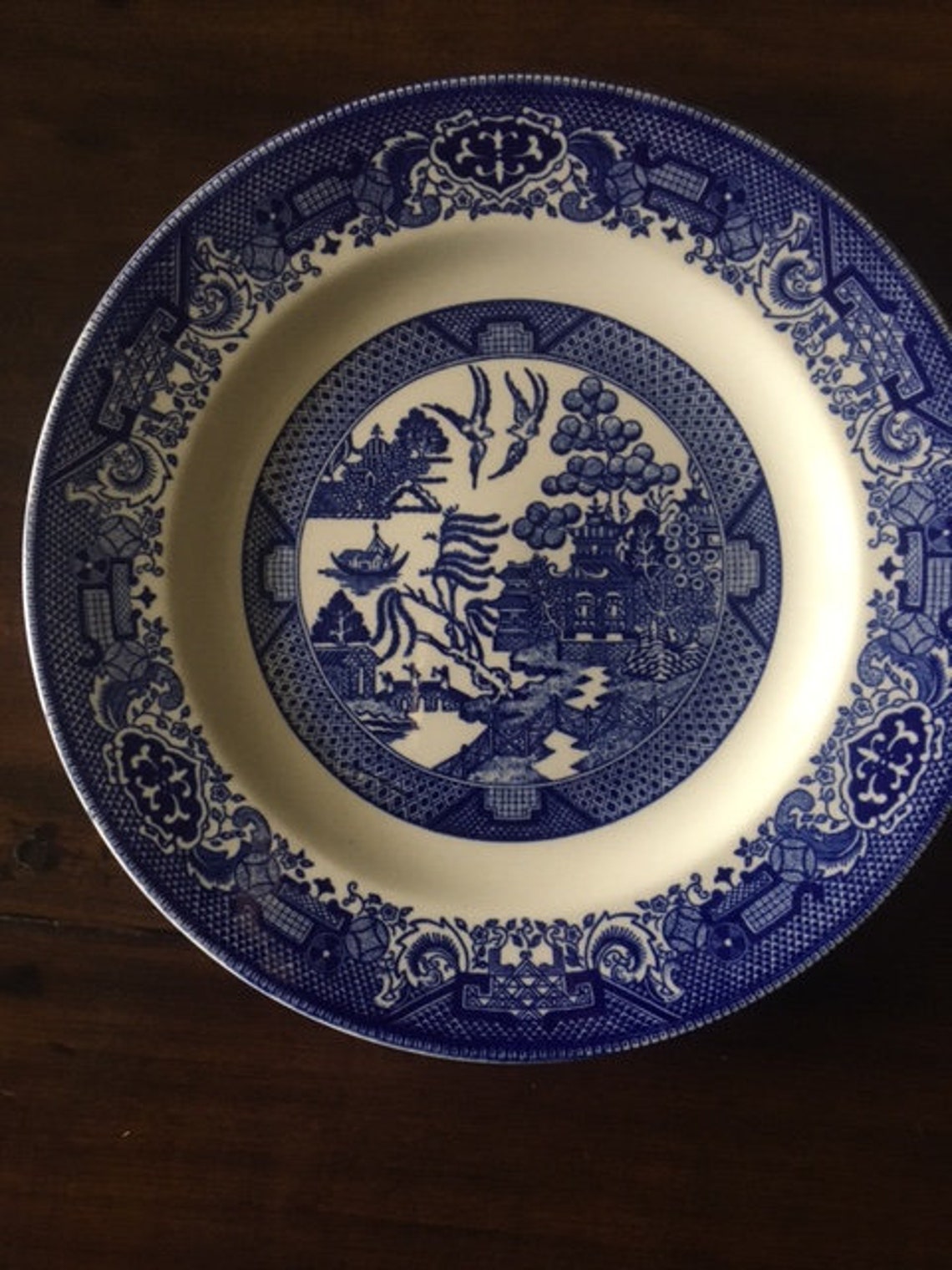 Willow Ware Dinner Plate by Royal China Etsy