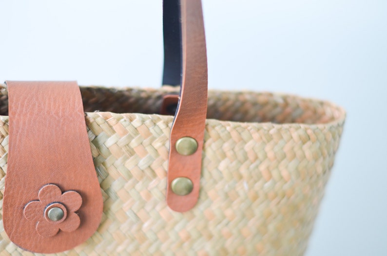 Straw bag \u2022 no lining \u2022 shoulder straw bag \u2022 seagrass bag \u2022 boho bag \u2022 straw purse \u2022 natural straw bag \u2022 natural color \u2022 PU leather strap