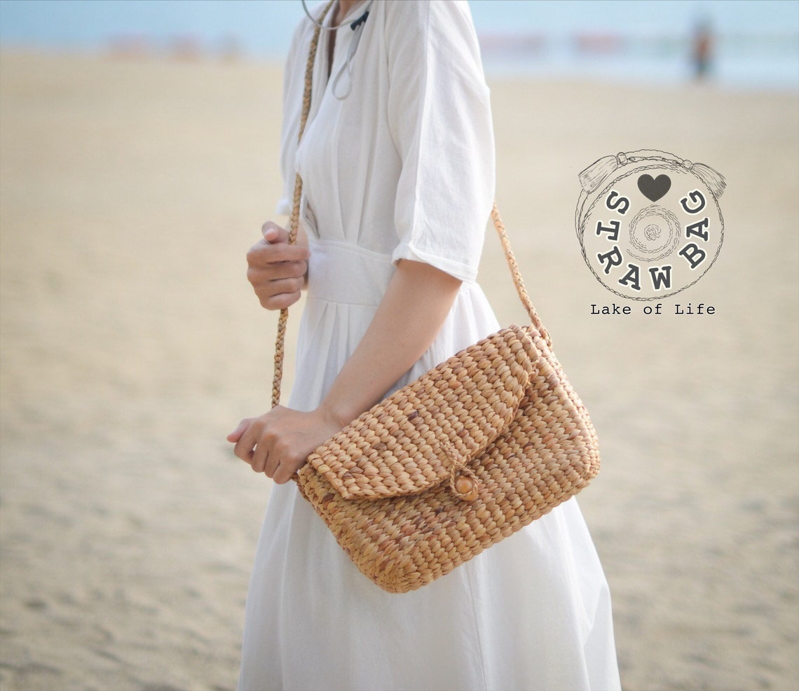 Get Free Tassel Weaving seagrass bags crossbody straw bag | Etsy