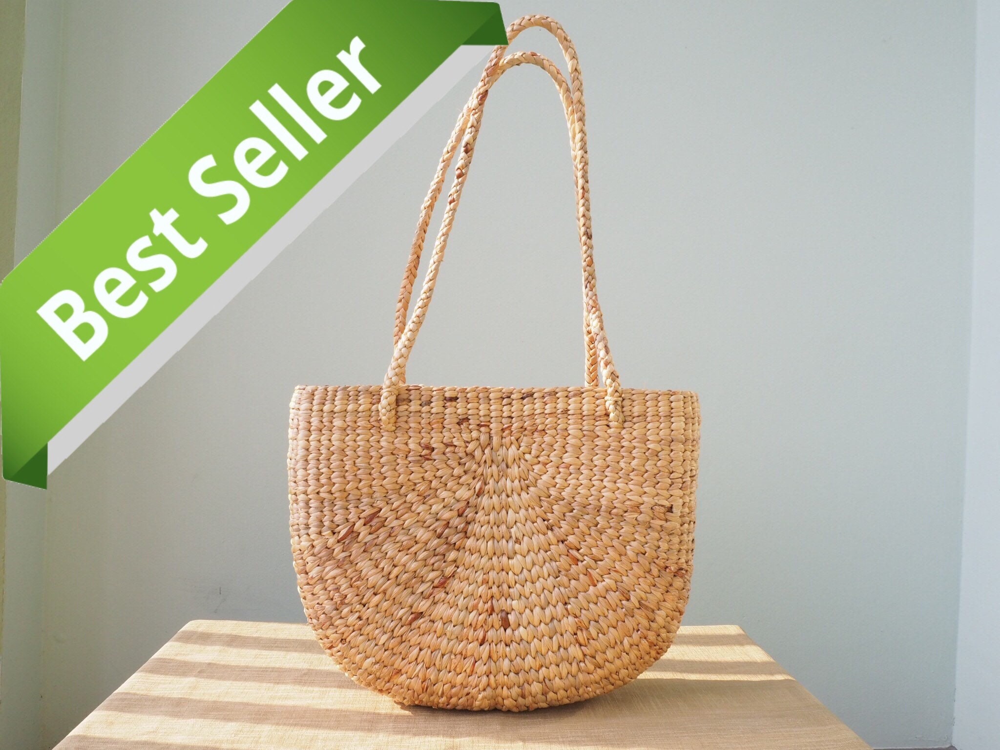 完売☆LUDLOW ラドロー Bucket-Water hyacinth bag Bucket-Water hyacinth bag— LUDLOW STORE