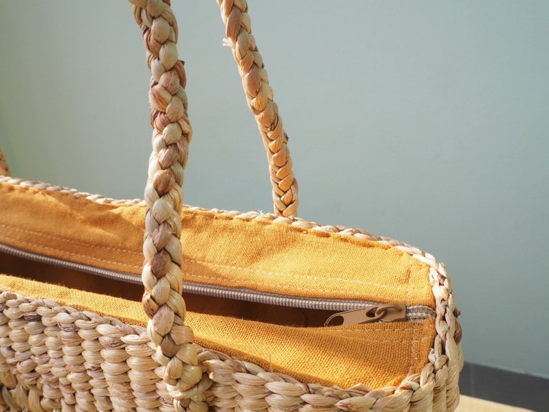 Straw Beach bag straw tote straw purse straw Shoulder Etsy