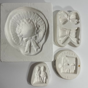 Hat Wedding Bow Plaster Mold for Ceramic Porcelain Slip Casting Clay Pottery