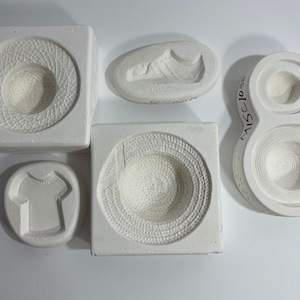 Hats Plaster Vintage Molds for Ceramic Porcelain Slip Casting Clay Pottery