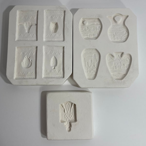 Western Plaster Vintage Mold for Ceramic Porcelain Slip Casting Clay Pottery