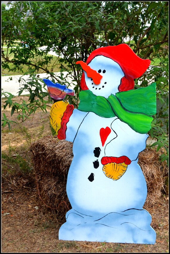 Snowman Yard Art Life Sized Snowman Large Snowman Yard Art Etsy