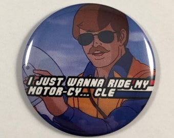 GI Joe Public Service Announcements - I Just Wanna Ride My Motor-cy-cle - Refrigerator Magnet