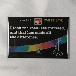 Mario Kart Rainbow Road Weniger Reiste Kühlschrankmagnet