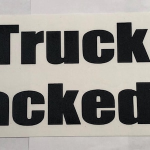This Truck Is Tracked Anti-Theft Bumper Sticker - GPS Theft Deterrent