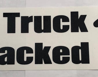 This Truck Is Tracked Anti-Theft Bumper Sticker - GPS Theft Deterrent