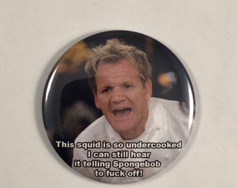Gordon Ramsay "This squid is so undercooked..." Refrigerator Magnet