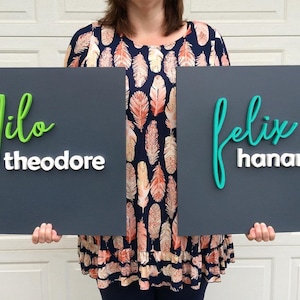 18x18 Square Custom Wood Name Sign, wood cutout, nursery name sign, name cutout, custom name art, wall decor, over crib sign, name wall sign