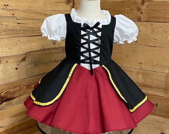 pirate baby dress, pirate baby costume, renaissance baby dress.