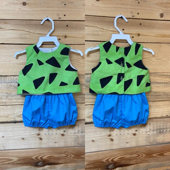 Pebbles picapiedra baby costume, pebbles flintstone baby set costume, pebbles baby set costume.2 bone hair clip