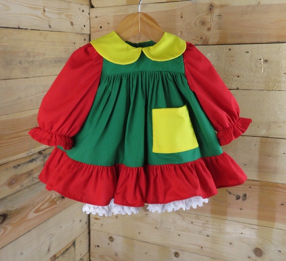 Chilindrina baby dress, themed birthday costume, baby chilindrina birthday dress, girl dress, toddler chilindrina dress, baby dress.