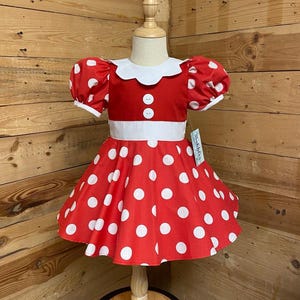 Minnie Mouse Baby Dress: Polka Dot Costume