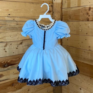 Alice costume, alice baby costume, alice baby dress. alice dress.
