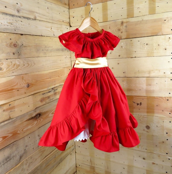 elena of Avalor dress,  birthday Elena of avalor dress, princess Elena of Avalor costume dress, baby dress for toddler, girl, baby, child.