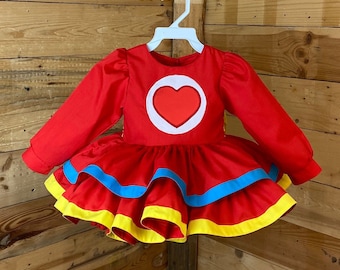 Heart Baby Dress: Red Plim Plim Inspired Costume