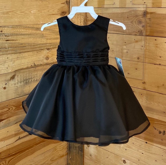 Black baby dress, Flower girl dress, baby elegant black dress, baby dress, black baby dress party, baby dress special occasion.