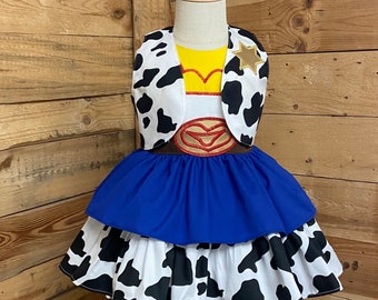 jessie baby dress, jessie baby costume, cowgirl baby dress, baby dress