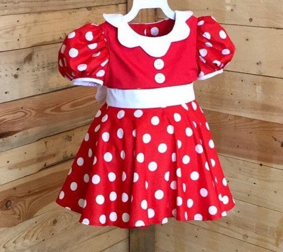 Minnie Mouse baby dress, Mickey Mouse baby dress, Minnie Mouse baby dress costume.