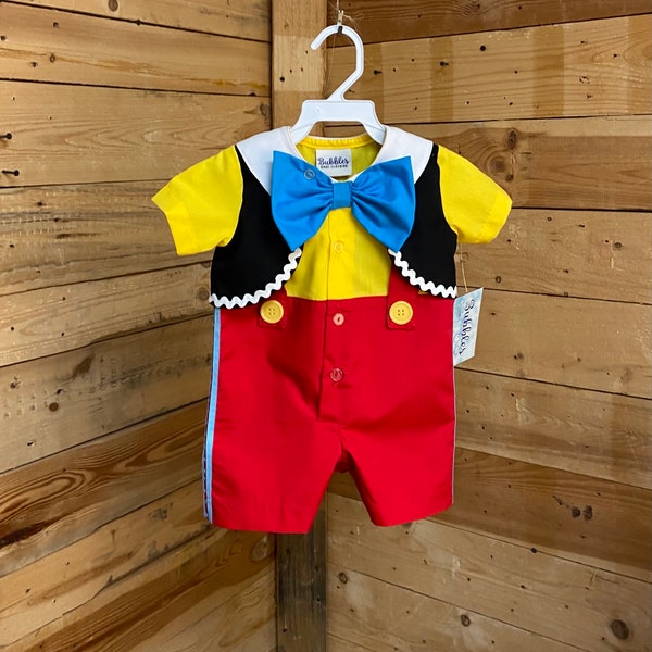 Child Toddler Pinocchio Costume Face Swap