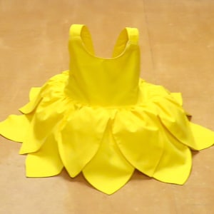 Tinkerbell Inspired Baby Dress: Yellow Cotton Costume