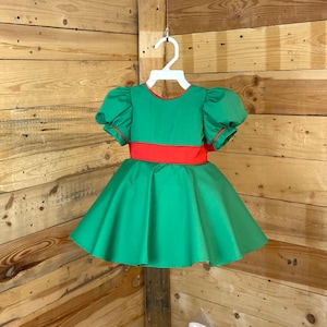 christmas baby dress, Christmas baby costume, baby dress.