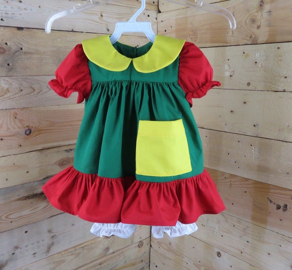 Chilindrina baby dress, bubbles baby dress, chilindrina costume, baby dress, baby birthday dress, inspired in chilindrina dress