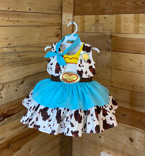 Jessie baby dress, baby dress, baby costume, cowgirl baby dress, Birthday baby dress,birthday gift, baby shower gift.