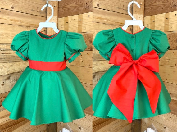 Christmas baby dress, baby dress, birthday gift, Christmas gift