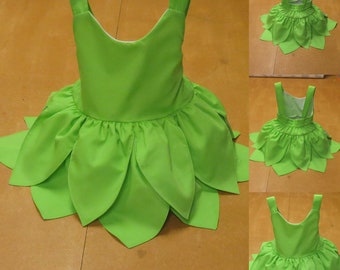 Tinkerbell baby dress, tinkerbell baby costume, baby dress