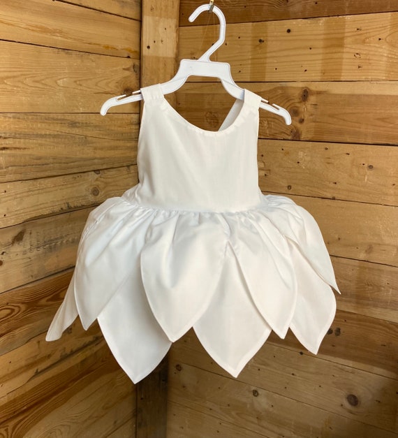 Tinkerbell Dress: White Cotton Dress - Etsy Norway