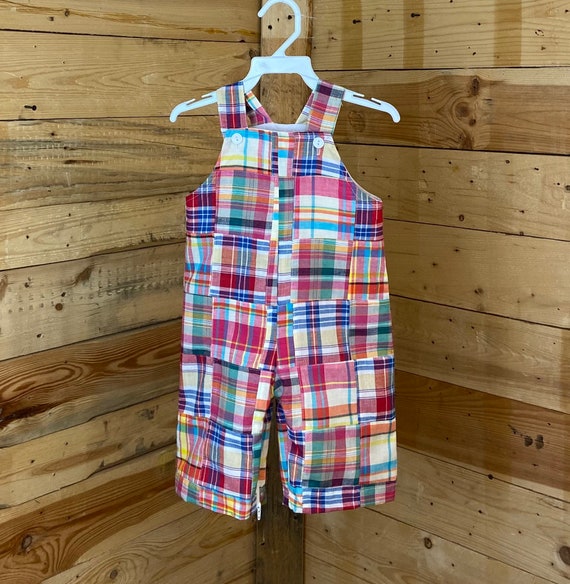 Farmers baby overall, baby boy longalls, baby boys rompers, patchwork longalls, patchwork rompers.
