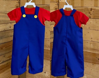 Mario Bros Baby Overalls Costume