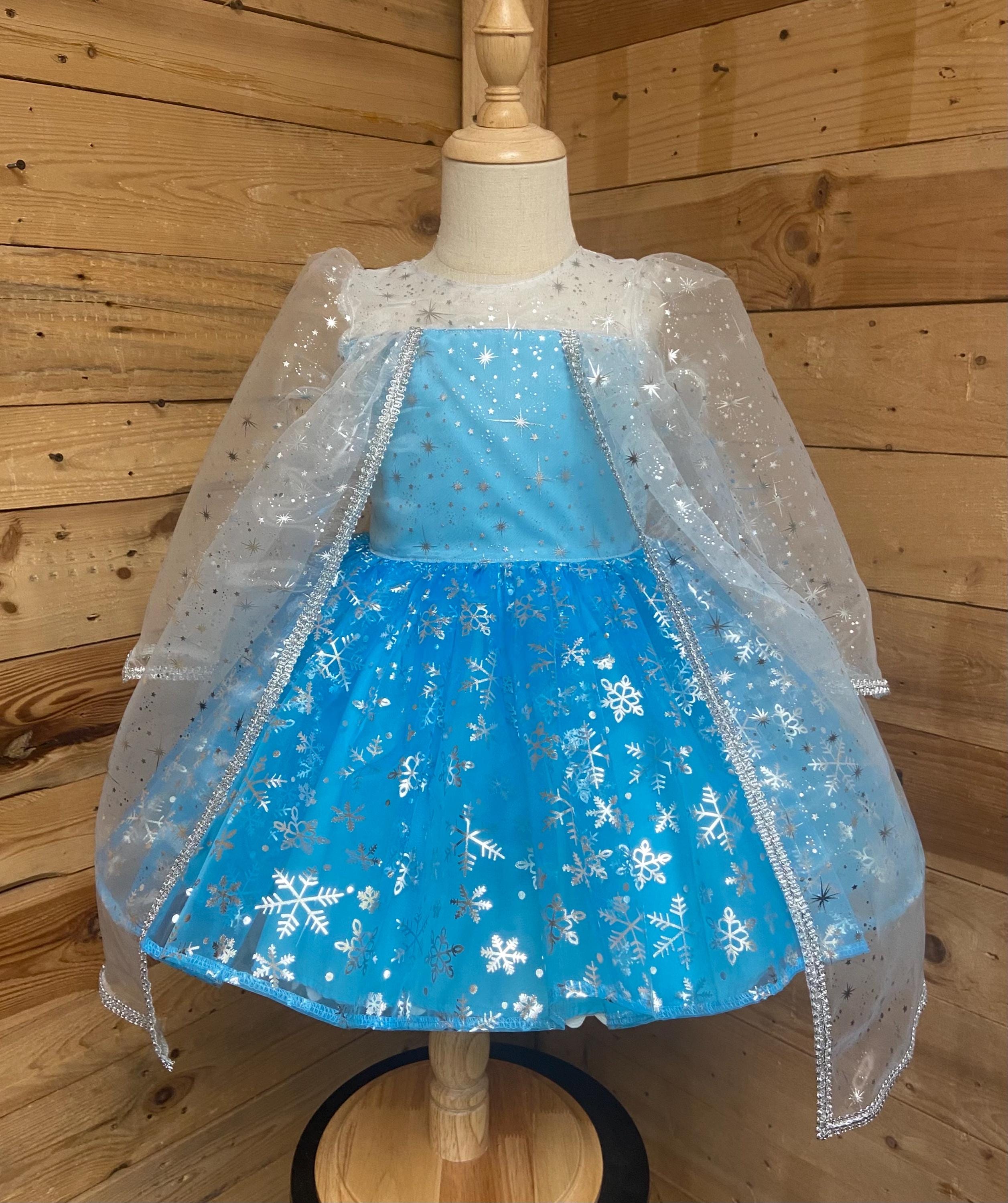 Elsa baby dress, Elsa dress costume, baby dress.
