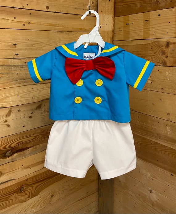 donald duck costume, donald duck baby costume, donald duck outfit.