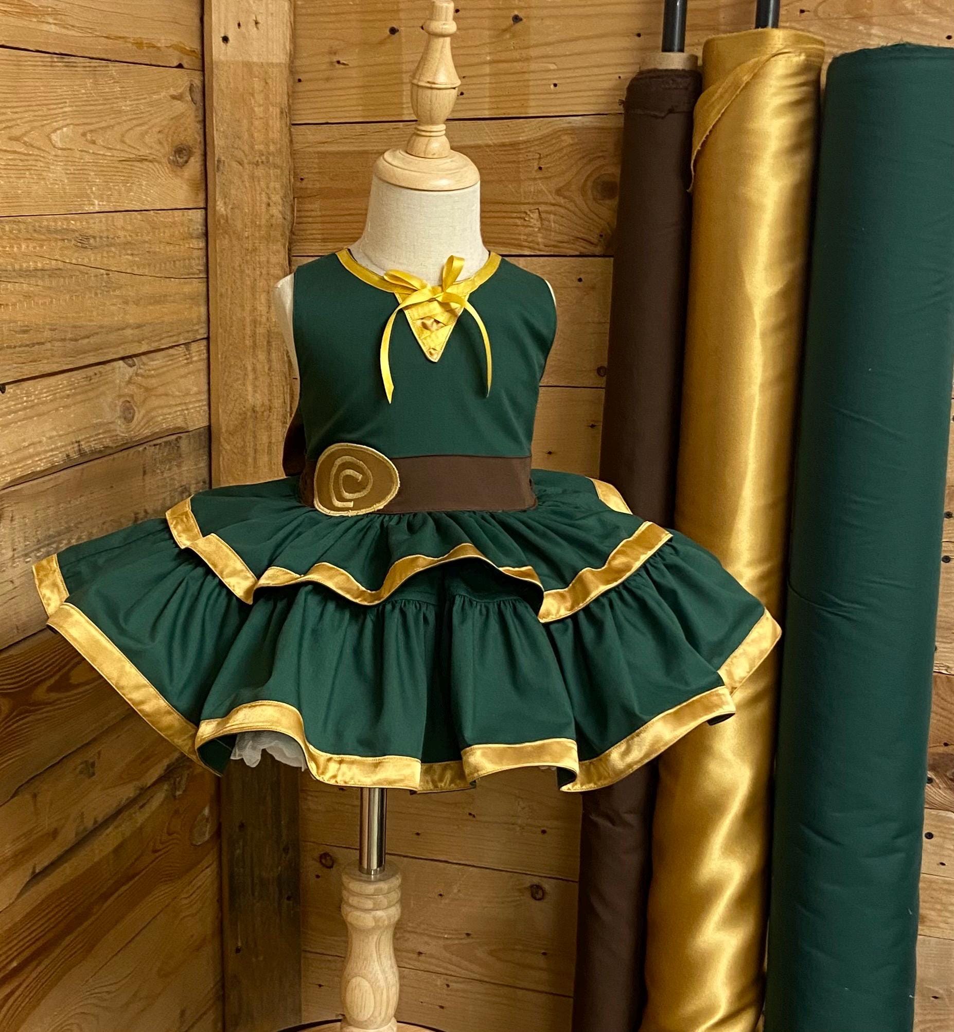 brave merida green dress The Brave Princess Teal Costume Dress XS (2-3years) main image 1