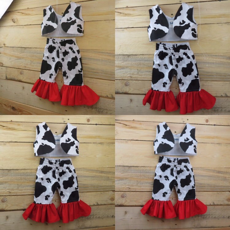 cow print bell bottoms womens