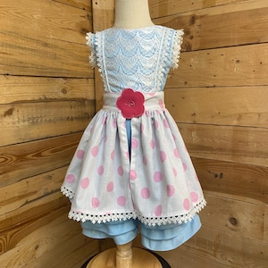 Bo Peep Baby-outfit, omkeerbare rok