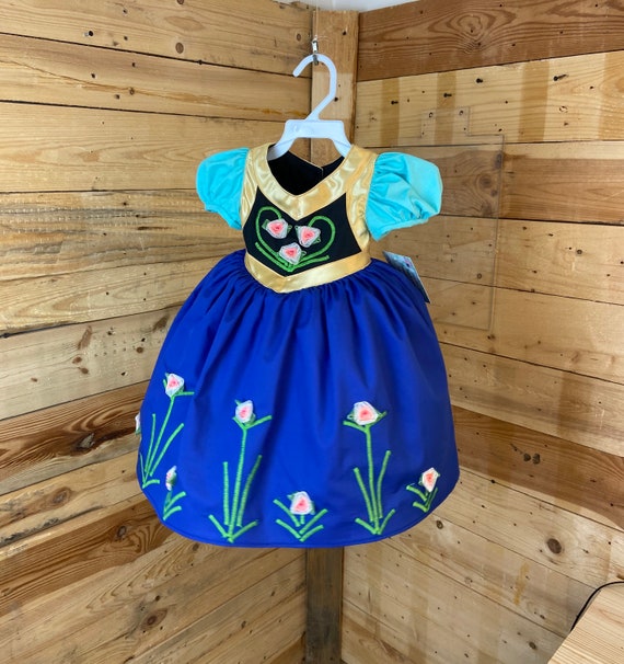 Anna baby costume, Anna baby dress, baby dress.