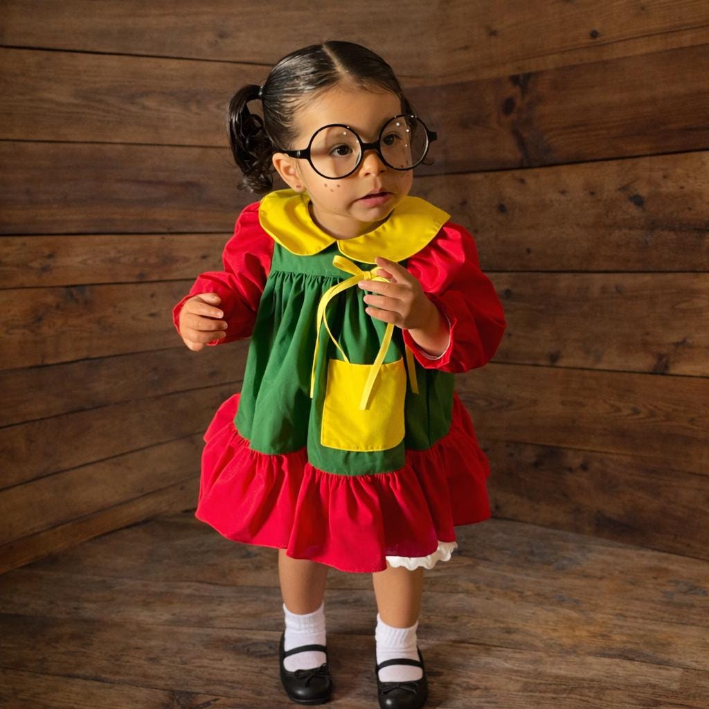 green emerald velvet dress La Chilindrina Dog Costume