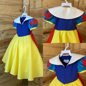Snow White Baby Long Dress, Long Baby Dress , Toddlers Baby Dress, Snow ...