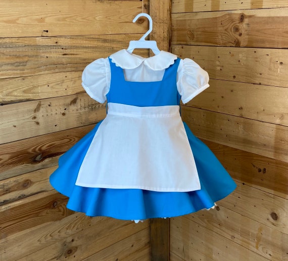 belle baby dress, belle baby costume, belle provincial baby dress, Renaissance baby dress.