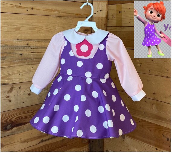 Yoyo Cocomelon baby dress, yoyo cocomelon baby costume, baby dress.